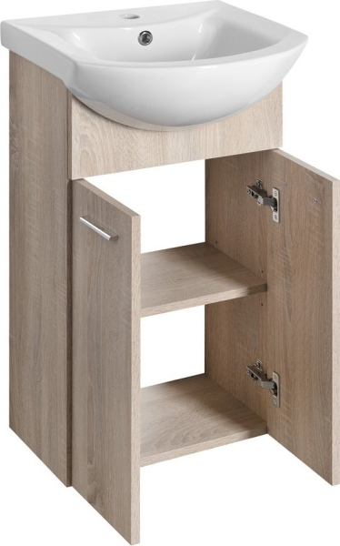 Aqualine ZOJA umyvadlová skříňka 41, 5x74x25, 3cm, dub platin 51144
