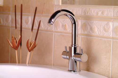 Sapho AIRTECH stojánková umyvadlová baterie, chrom 417/S