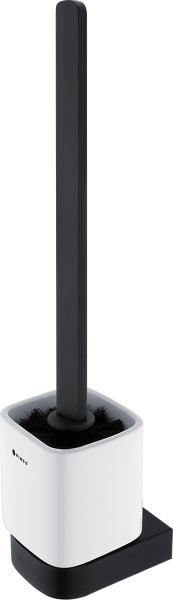 Nimco NIKAU černá Toaletní WC kartáč s hranatou rukojetí NKC 30094KN-HR-90