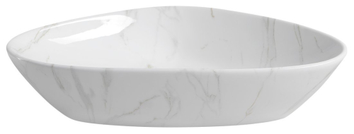 Sapho DALMA keramické umyvadlo na desku, 58, 5x39 cm, carrara MM217