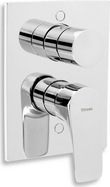 Novaservis Vanová sprchová baterie s přepínačem Titania Nice chrom 97050R,0
