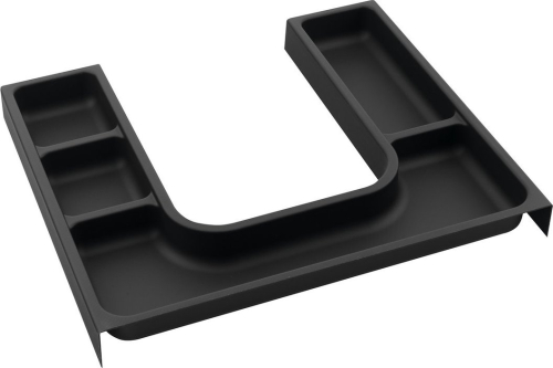Sapho LINDO "U" organizér 372x36x323mm, plast, antracit LD001