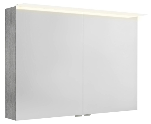 Sapho LINEX galerka s LED osvětlením, 100x70x15cm, dub stříbrný LX100-0011