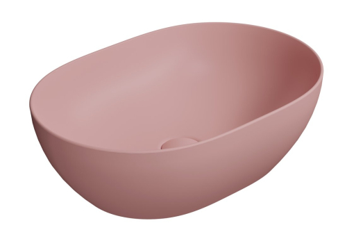GSI PURA keramické umyvadlo na desku, 50x35cm, blush mat 886024