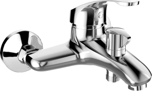 Mereo Vanová nástěnná baterie, Sonáta, 150 mm, s keramickým přepínačem, bez příslušenství, chrom CB90104N