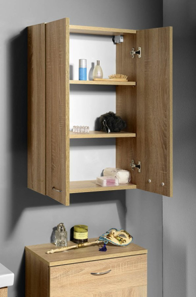 Aqualine ZOJA/KERAMIA FRESH skříňka horní 50x76x23cm, dub platin 51304