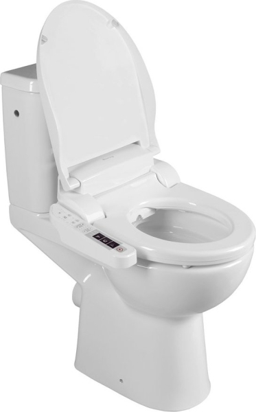 Sapho HANDICAP WC kombi zvýšený sedák s elektronickým bidetem BLOOMING EKO PLUS, Rimless, zadní odpad, bílá NB-1160D-1