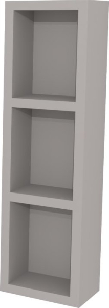 Mereo Aira, koupelnová skříňka 20 cm, horní, policová, Multidecor, Arktická šedá CN796SARS1