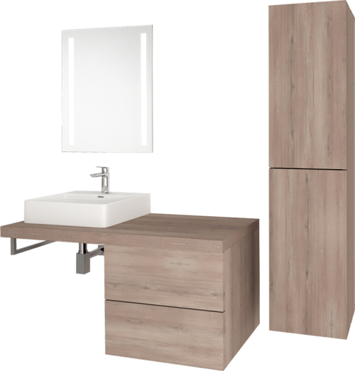 Mereo Zrcadlo 60x80 cm s LED osvětlením CN154