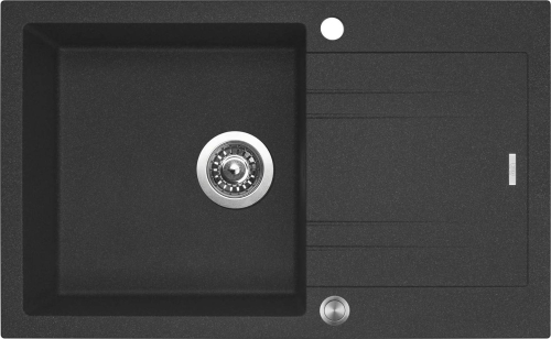 Granitový dřez Sinks LINEA 780 XC Granblack + Elka černá matná G4730XC