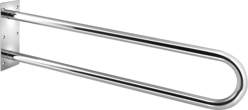 Sapho HANDICAP opěrné pevné madlo tvar U 813mm, nerez lesk XH540