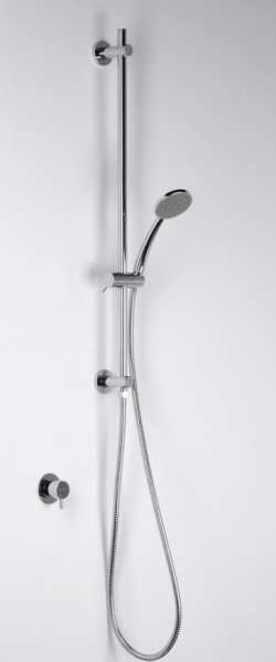 Sapho Sprchová tyč s vývodem vody, posuvný držák, kulatá, 720mm, chrom 1202-08