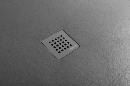 Polysan TRENECA vaničkový sifon, průměr 90mm, DN40, krytka šedá mat 84999.31