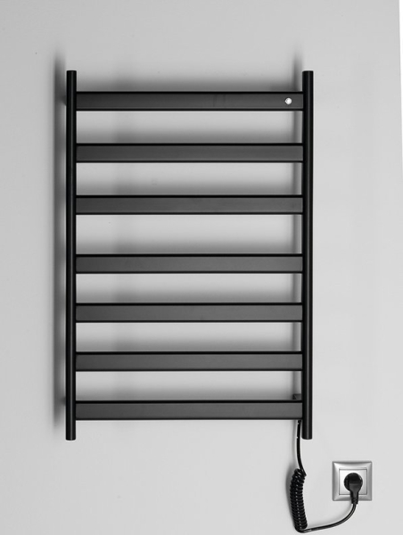 Sapho ELIAS elektrický sušák ručníků 490x730x110 mm, 105 W, černá mat EB550