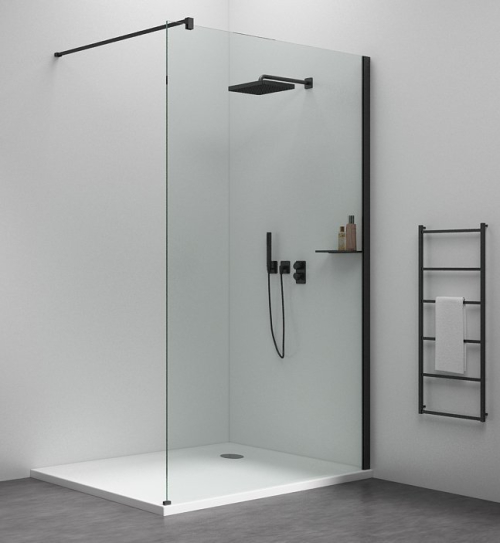 Polysan ESCA SHELF stěnový profil s drážkou 2100mm, černá mat ES8225