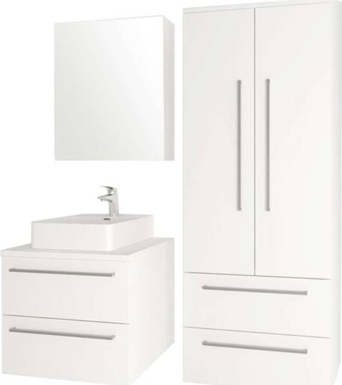 Mereo Bino, koupelnová skříňka vysoká 163 cm, dvojitá, Multidecor, Dub Sand Barbera CN699DSB1