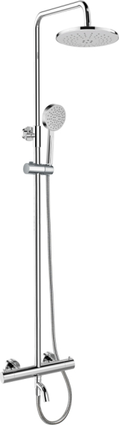 Mereo Termostatická vanová baterie s talířovou kulatou sprchou, šedá CB60101TSA