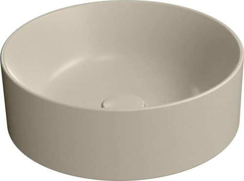 GSI KUBE X keramické umyvadlo na desku, průměr 40cm, creta mat 942608