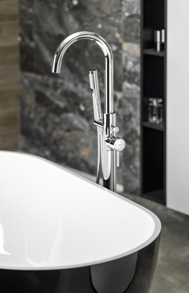 Aqualine CETO vanová baterie s připojením do podlahy, chrom BV357