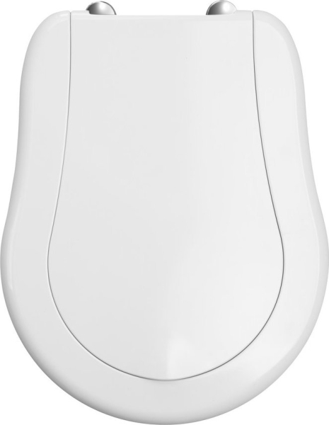 Kerasan RETRO WC sedátko, Soft Close, bílá/chrom 108901