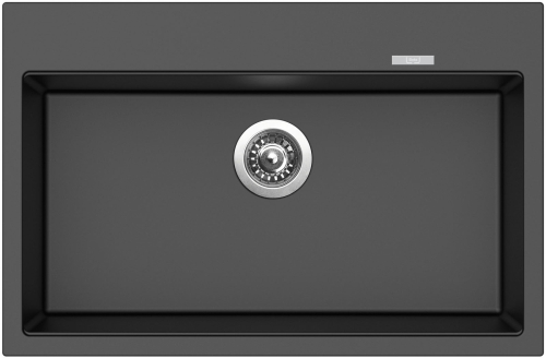 Granitový dřez Sinks MAXIMO 780 Metalblack + Elasta nerez/černá G21774