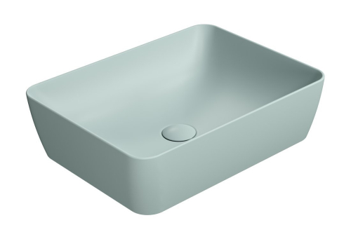 GSI SAND/NUBES keramické umyvadlo na desku 50x38cm, ghiaccio mat 903715