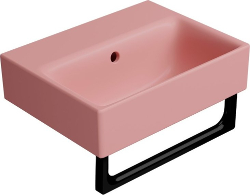 GSI NUBES keramické umývátko 40x32cm, bez otvoru, blush mat 9684024