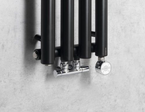 Sapho PILON otopné těleso 270x1800mm, se čtyřmi háčky pro ručník, černá mat IZ122T