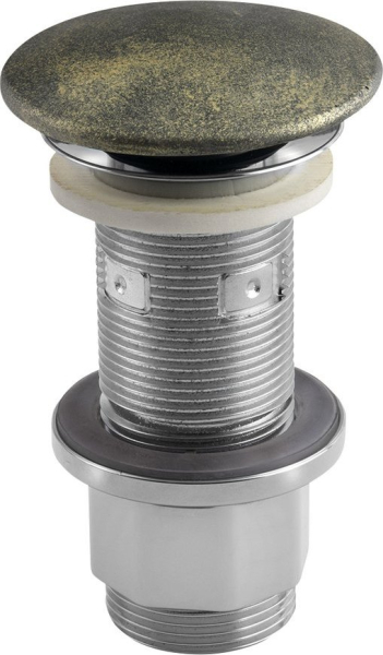 Sapho Umyvadlová výpust 5/4“, click-clack, betonová zátka, 10-80mm, zlato FG918