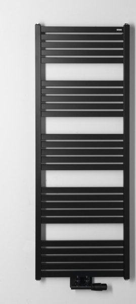 Bruckner GRUNT otopné těleso rovné 500x1330 mm, středové připojení, černá mat 600.122.6