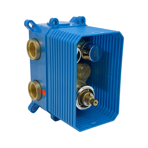 Mereo Termostatická podomítková tlačítková baterie - 2-cestná - oválný kryt CB60106TB