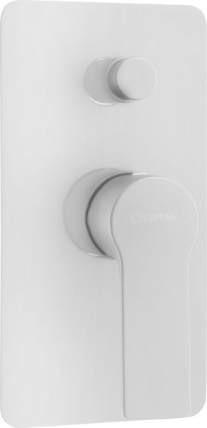 Sapho PAX podomítková sprchová baterie, 2 výstupy, bílá mat XA42/14
