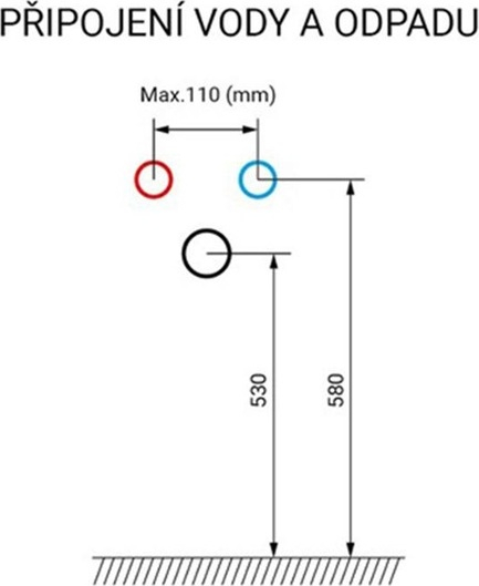 Mereo Bino, koupelnová skříňka s keramickým umyvadlem 61 cm, bílá/dub CN670