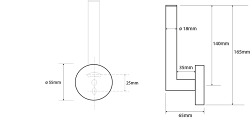 Sapho X-ROUND držák toaletního papíru rezervní, chrom XR701