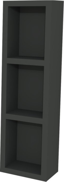 Mereo Aira, koupelnová skříňka 20 cm, horní, policová, Multidecor, Šedý antracit CN796SSEAN