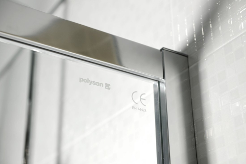Polysan LUCIS LINE půlkruhová sprchová zástěna 900x900mm, čiré sklo DL3615