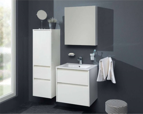 Mereo Opto koupelnová skříňka vysoká 125 cm, pravé otevírání, Multidecor, Light Select Walnut CN995PLSW1