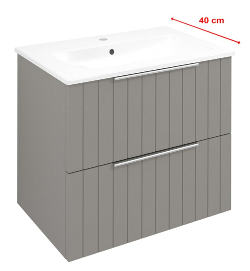 Sapho CIRASA umyvadlová skříňka 58x54x39cm, agila strip CR592-4343S