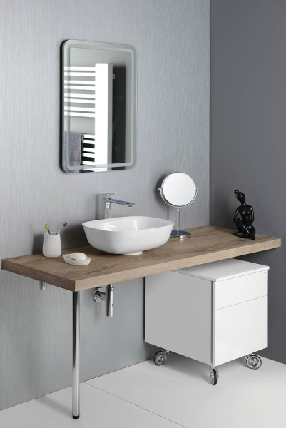 Sapho AVICE deska pod umyvadlo 150x50cm, tl.5cm, dub Rover AV154