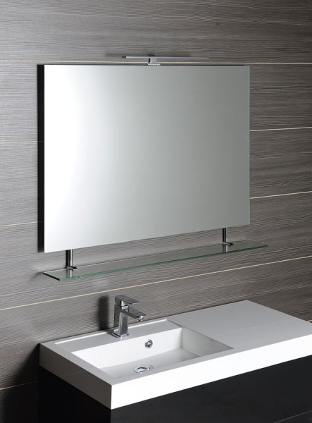 Sapho WEGA zrcadlo s policí 90x80cm 60092-9