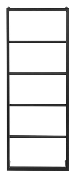 Sapho SKA nástěnný sušák ručníků 450x1150x100mm, černá mat SKA501