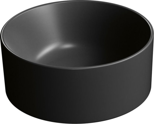GSI KUBE X keramické umývátko na desku, průměr 32cm, černá mat 943526