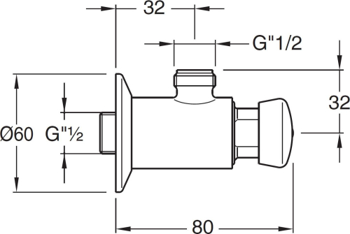 Silfra QUIK samouzavírací nástěnný sprchový ventil, chrom QK16051