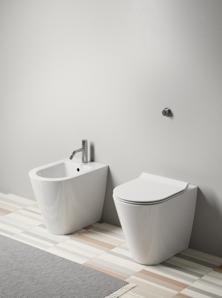 GSI KUBE X WC mísa stojící, Swirlflush, 36x55cm, spodní/zadní odpad, bílá ExtraGlaze 941011