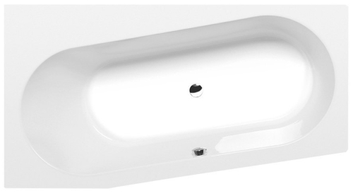 Polysan ASTRA WL SLIM asymetrická vana 165x90x48cm, bílá 30611S
