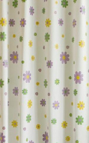 Aqualine Sprchový závěs 180x200cm, vinyl, květovaný ZV014