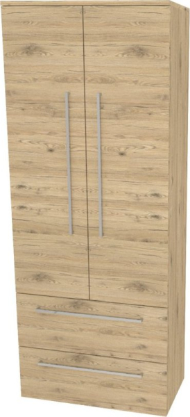 Mereo Bino, koupelnová skříňka vysoká 163 cm, dvojitá, Multidecor, Dub San remo sand CN699DSAN