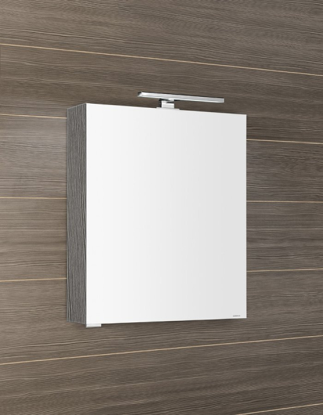 Sapho MIRRÓ galerka s LED osvětlením, 60x70x16cm, levá/pravá, dub stříbrný MC060-0011