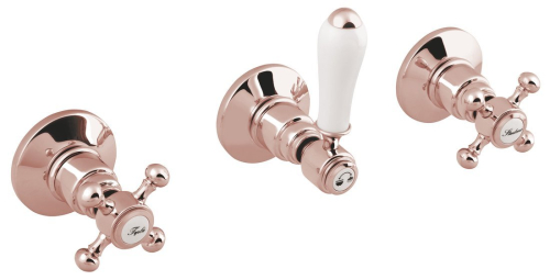 Sapho ANTEA podomítková sprchová baterie, 2 výstupy, růžové zlato SET305-107