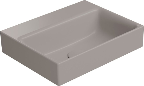 GSI NUBES keramické umývátko 40x32cm, bez otvoru, tortora mat 9684005